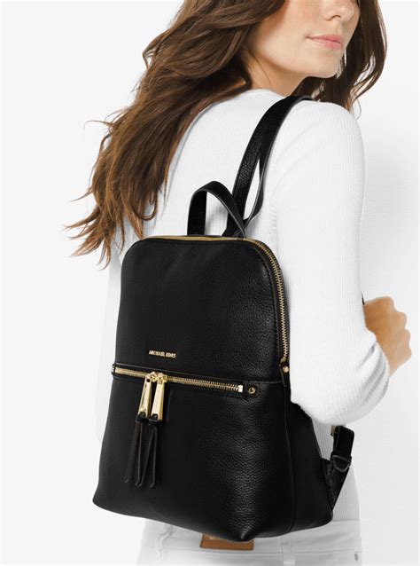 rhea michael kors backpack large|Michael Kors rhea backpack medium.